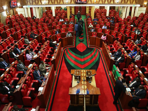 A general view of parliament chambers with an ongoing committee session.Photo/HEZRON NJOROGE