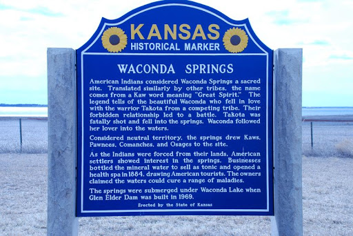WACONDA SPRINGS American Indians considered Waconda Springs a sacred site. Translated similarly by other tribes, the name comes from a Kaw word meaning “Great Spirit.” The legend tells of the...