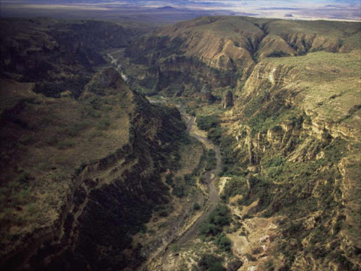 The Rift Valley still has minor rifts that may have absorbed the water