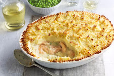 Fish Pie With Baked Cheese Custard