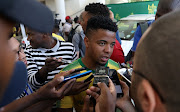 George Lebese of Mamelodi Sundowns during the Absa Premiership 2017/18 Mamelodi Sundowns Sponsorships Announcement at Hyundai Dealership in Johannesburg, South Africa on 13 October 2017.