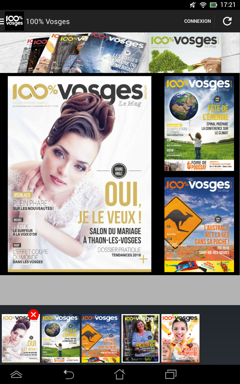 Android application 100% Vosges screenshort