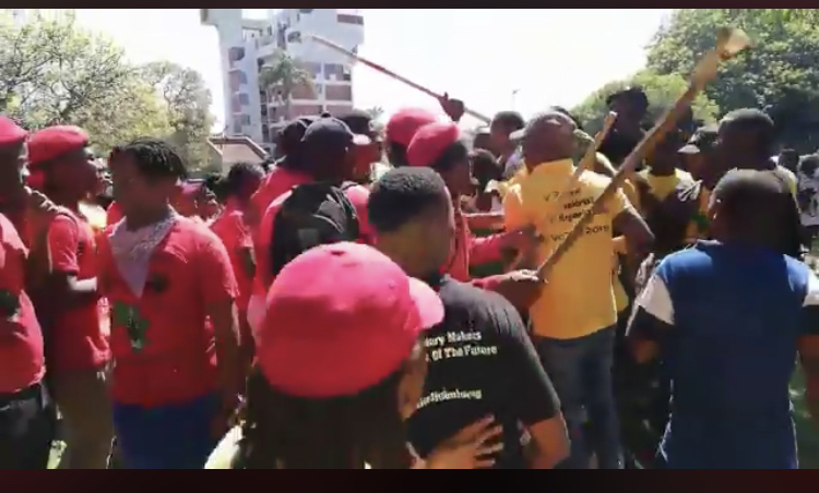 South African Student Congress (Sasco) members say they were attacked by stick-wielding EFF Student Command (EFFSC) students during a protest at the Durban University of Technology on Monday February 4 2019.