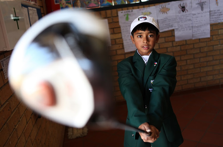 File Photo of Yurav Premlall tied for second at the US Kids Golf European Championships this month in Scotland.