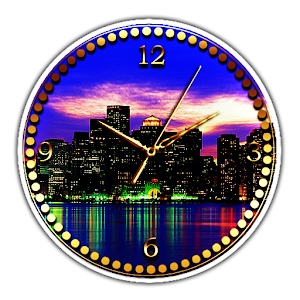 Download City skyline Clock Live Wallpaper For PC Windows and Mac