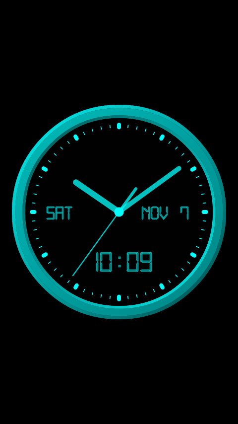 Android application Analog Clock-7 Mobile PRO screenshort