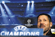 ASTUTE: Atletico Madrid's coach Diego Simeone during a news conference on Tuesday before their Champions League win at Barcelona  on Wednesday Photo: Susana Vera/REUTERS