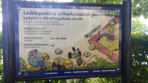 Leikkipaikka Urheilukadun Puistikko