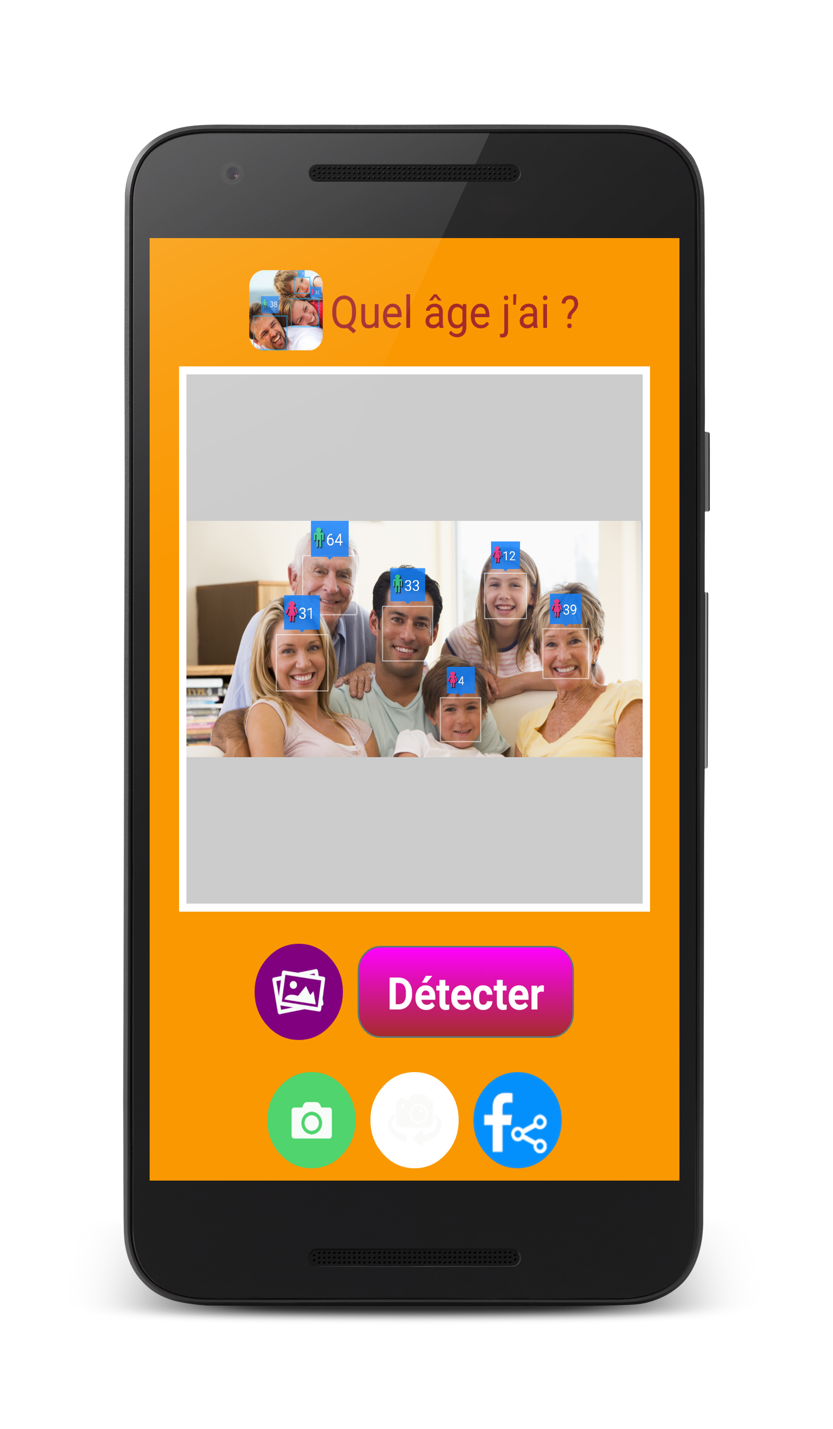 Android application Quel âge jai ? Free screenshort