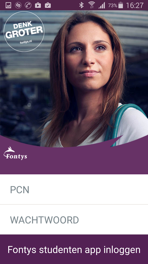 Android application Fontys Student screenshort