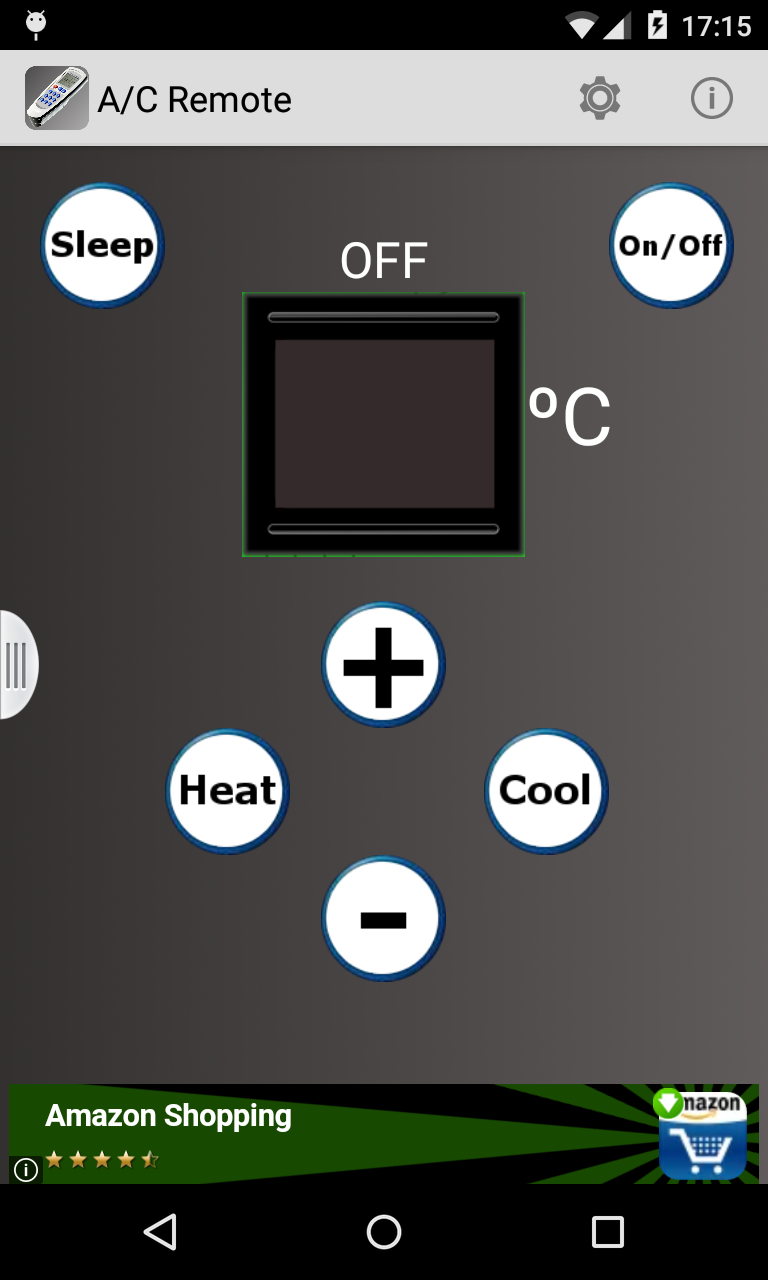Android application A/C Air Conditioner Remote screenshort
