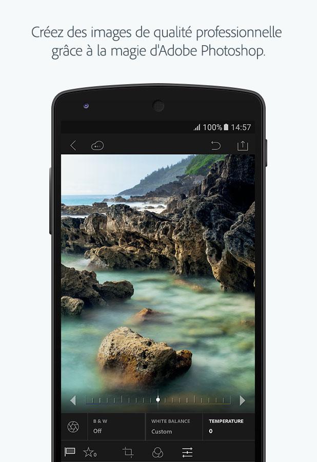 Android application Adobe Lightroom: Photo Editor screenshort