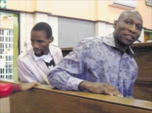 IN THE DOCK: Ngqabuthu Mbele and Stanley Ndlovu PHOTO: BOITUMELO TSHEHLE
