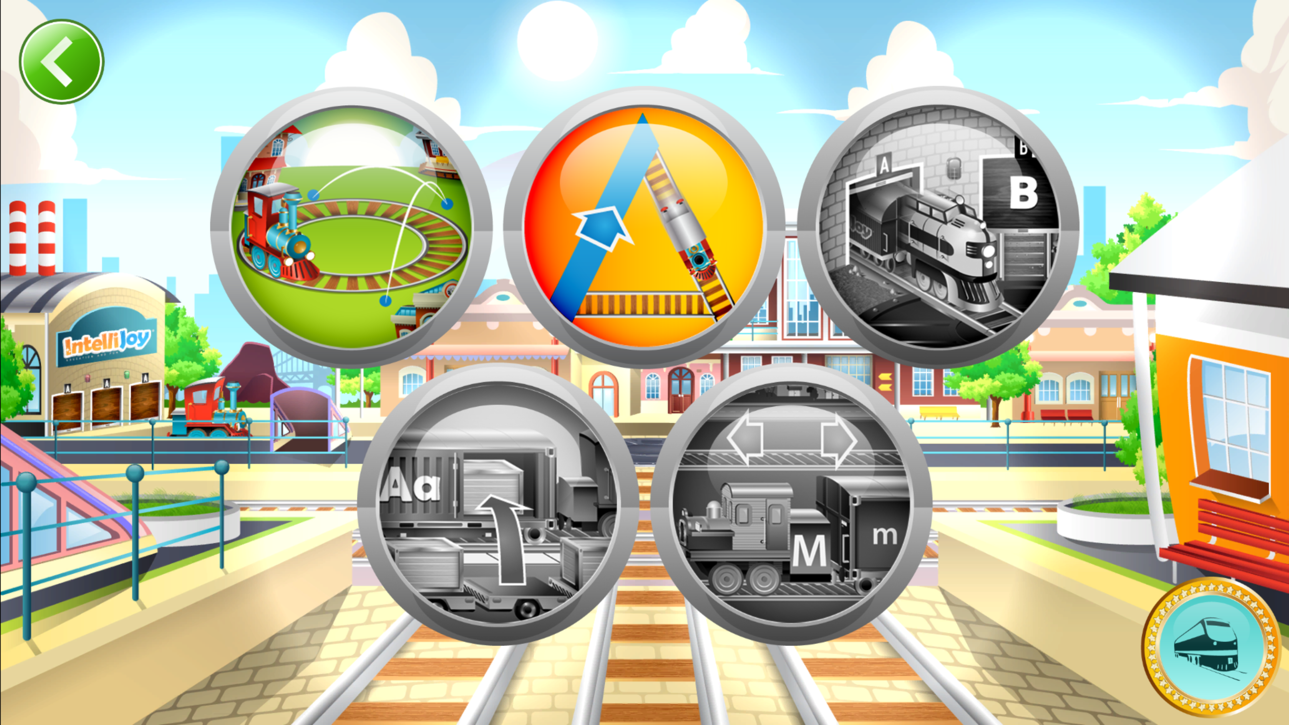 Android application Learn Letter Names and Sounds with ABC Trains screenshort