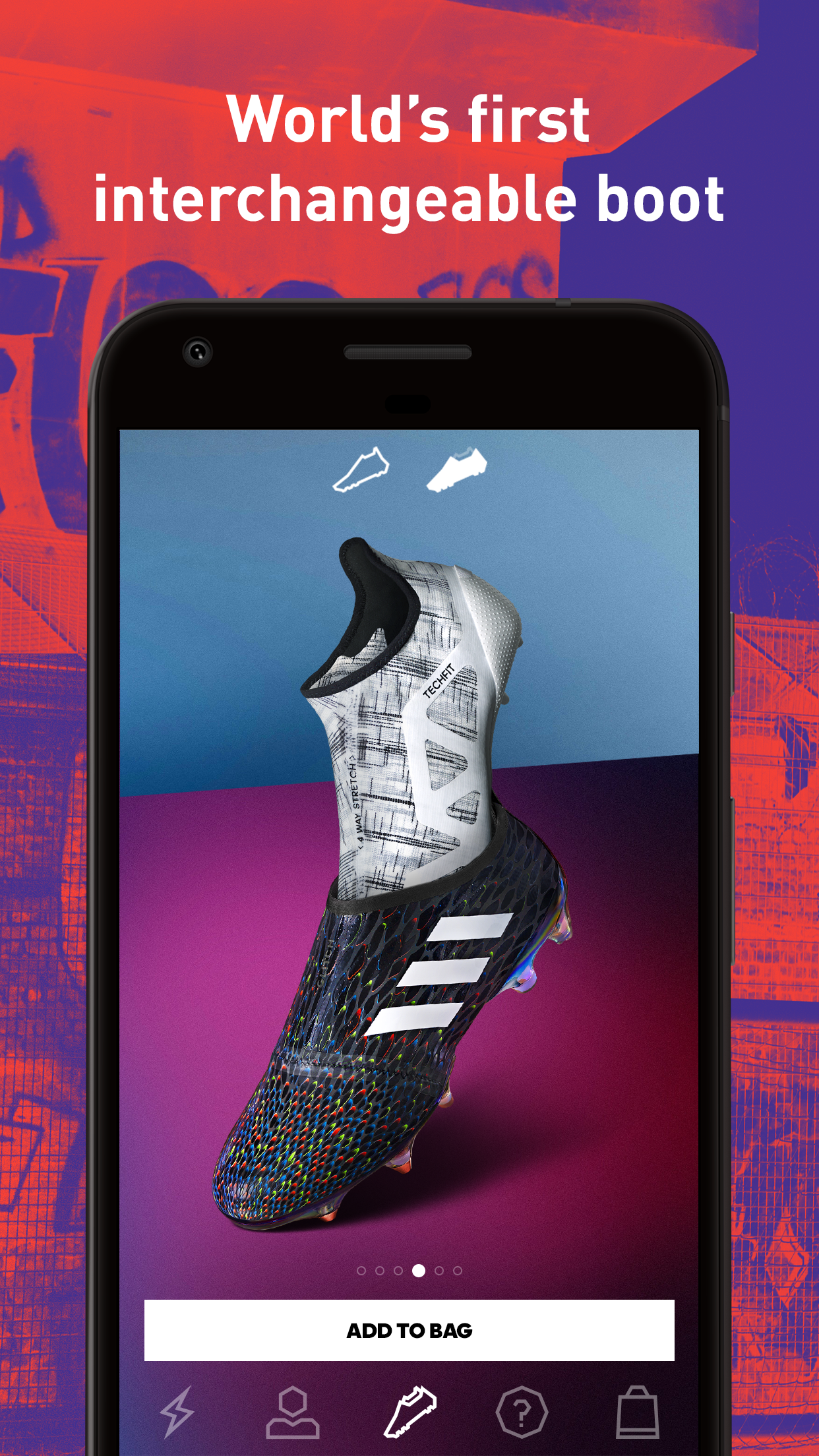 Android application adidas GLITCH - football boots screenshort