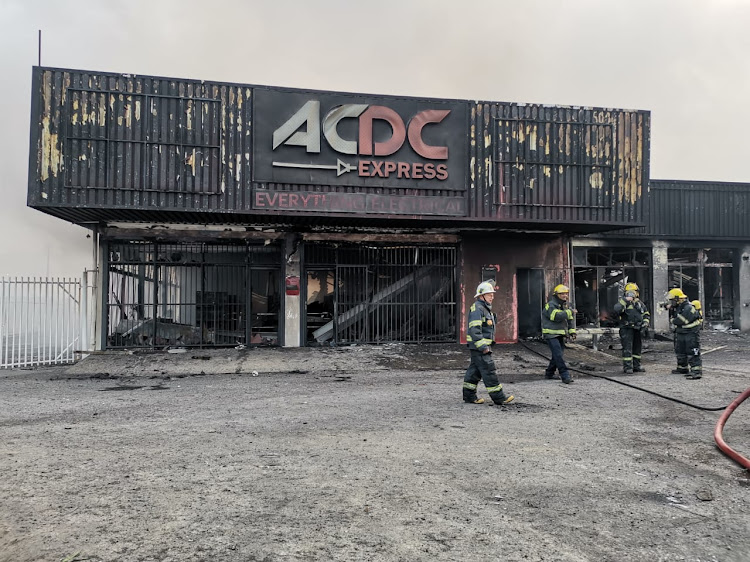 An electrical shop, ACDC Express, was one of the local businesses badly damaged in the blast.