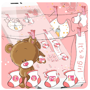 Download lovely pink bear theme pink wallpaper For PC Windows and Mac