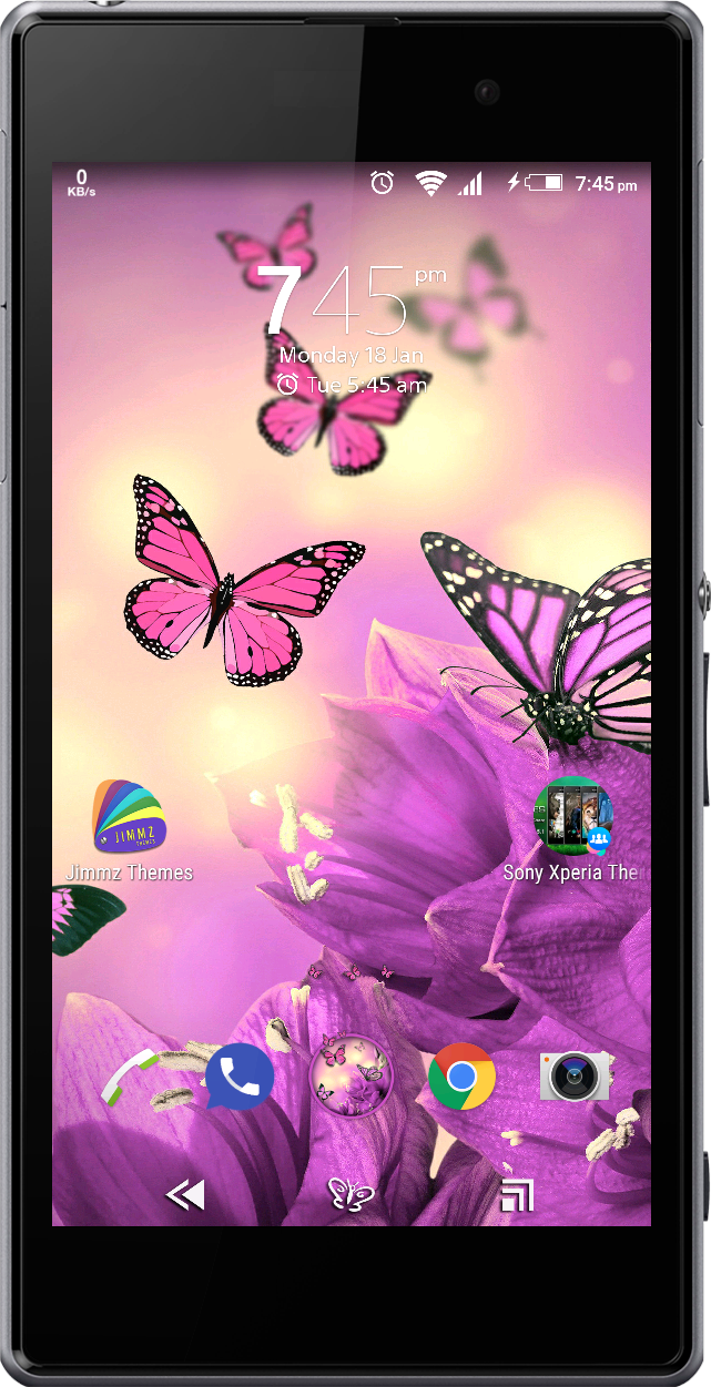 Android application eXperiaz Theme - Beautifly Pro screenshort