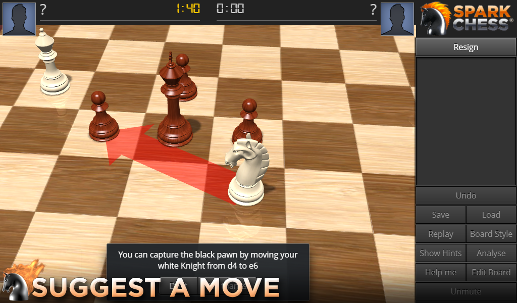    SparkChess HD- screenshot  