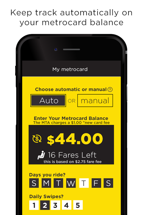 Android application MetroCard Balance Tracker Mta screenshort
