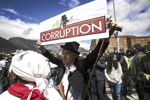Corruption has increased to such a level that SA is ranked among the top 20 corrupt countries in the world, says the writer. / David Harrison