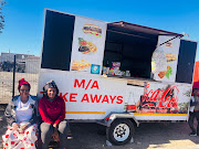 A fast food truck near a school in Cape Town. 