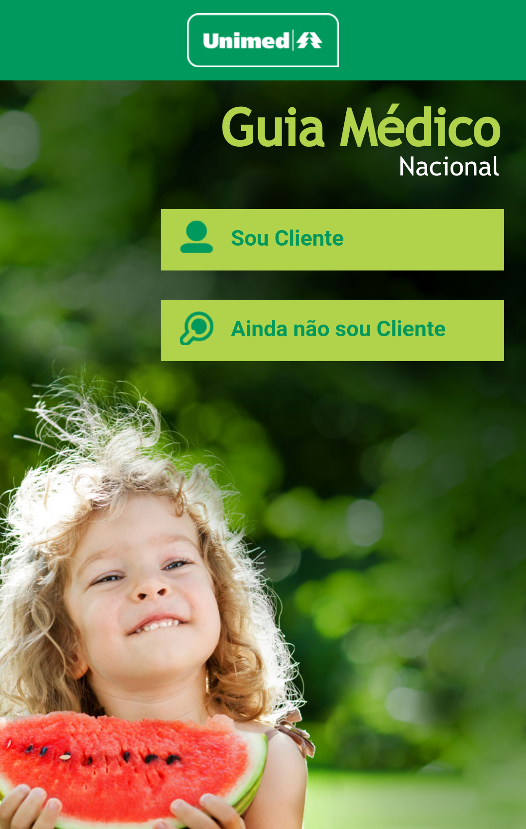 Android application Guia Médico Nacional Unimed screenshort