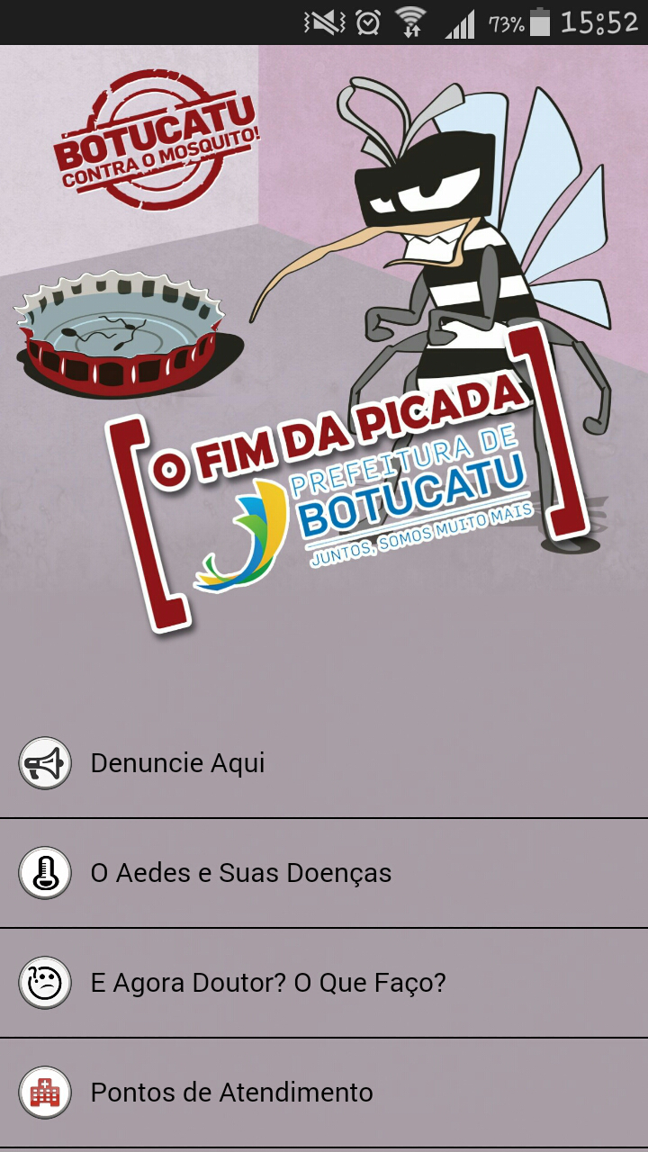 Android application O fim da picada Botucatu screenshort