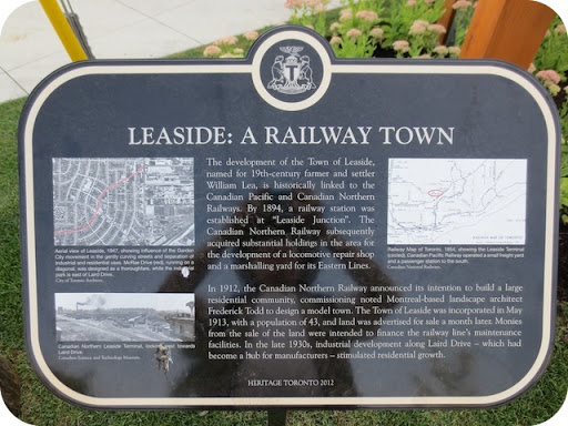 The development of the Town of Leaside, named for 19th-century farmer and settler William Lea, is historically linked to the Canadian Pacific and Canadian Northern Railways. By 1894, a railway...