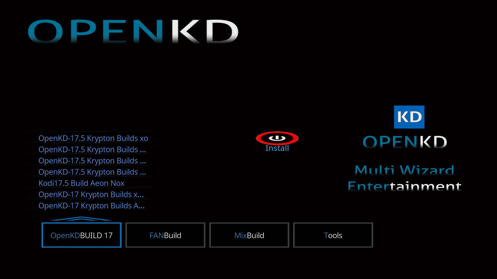 OpenKD Wizard — приложение на Android