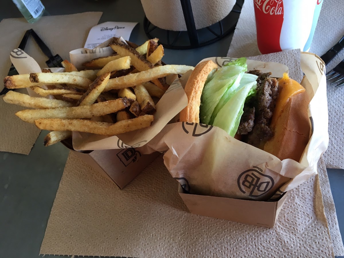 GF Classic Cheeseburger and Large Hand Cut Fries 2/2017