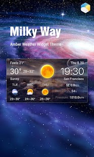 Best Galaxy Live Weather Widge screenshot for Android