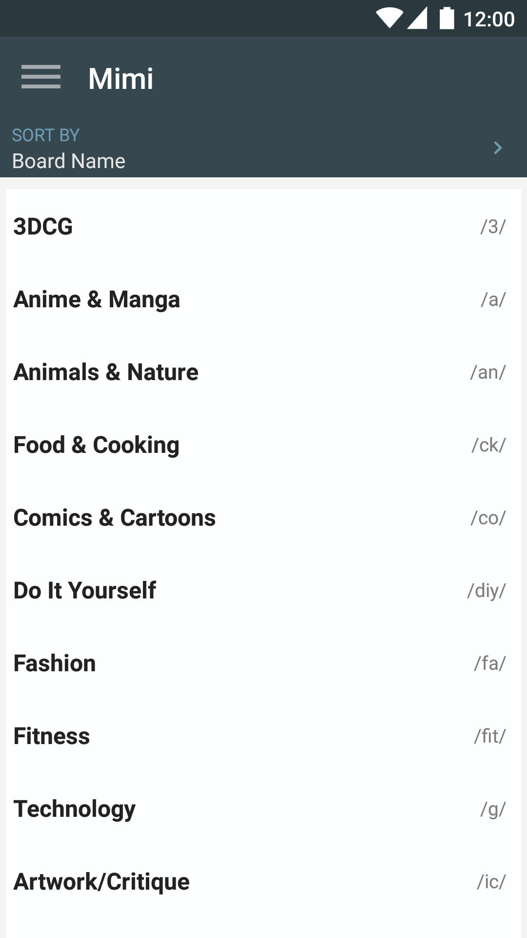Android application Mimi 4chan Reader (donate) screenshort