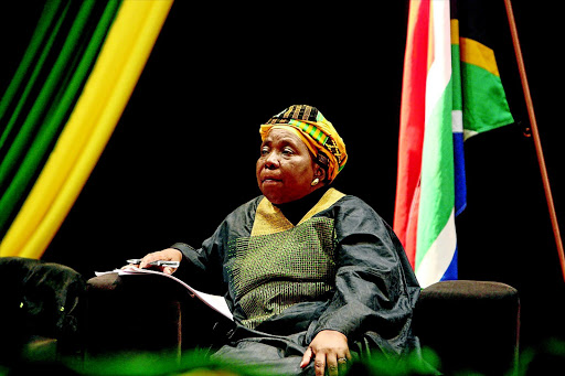 Outgoing chair of the African Union, Nkosazana Dlamini- Zuma, was in the Eastern Cape to seek support for the ANC to have a woman president. PHOTO: SYDNEY SESHIBEDI