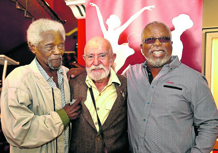 Winston Ntshona, Athol Fugard and John Kani at the Opera House
