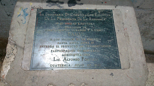 Placa Colonia Santa Anita