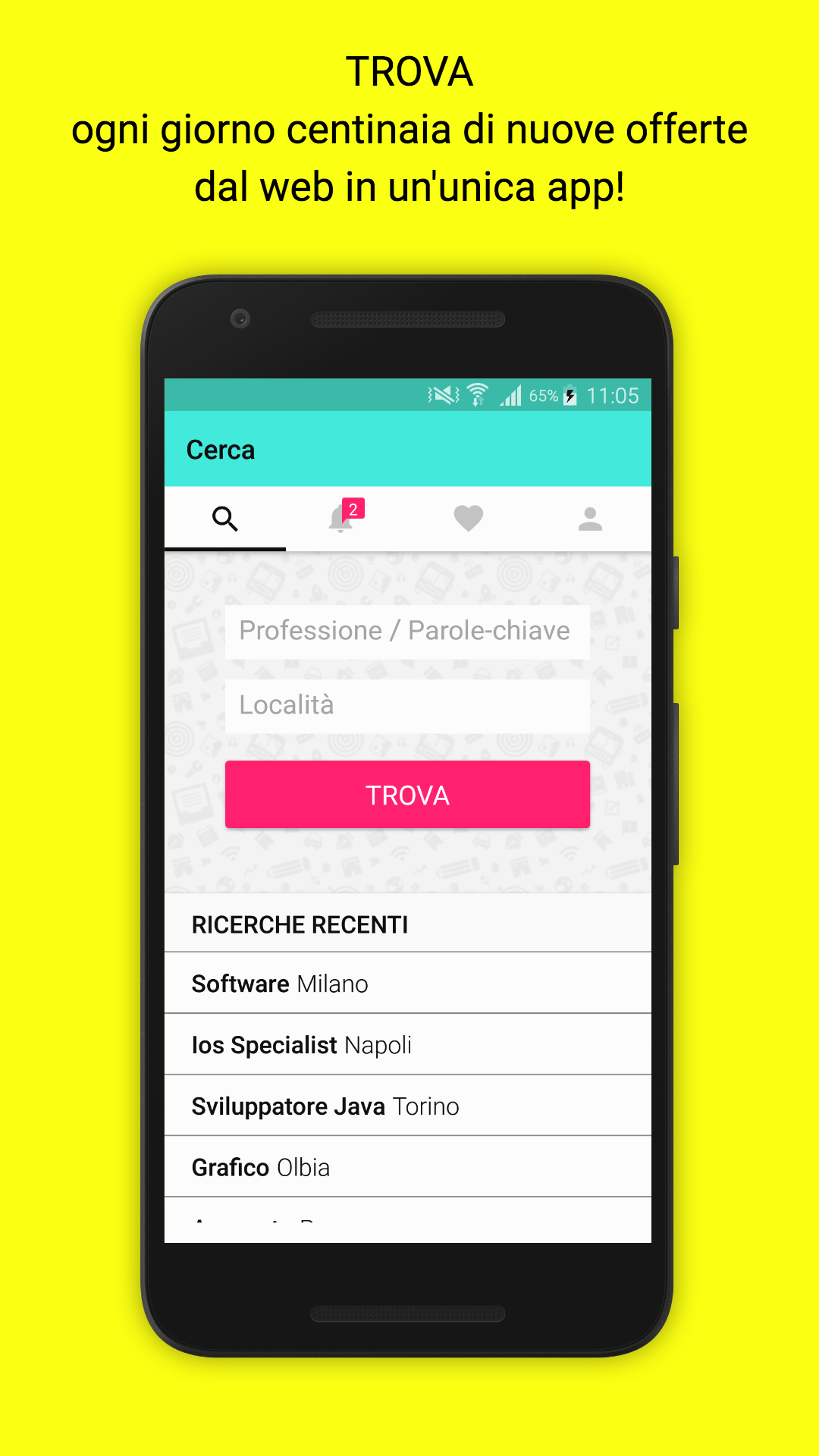 Android application Jobrapido Jobs &amp; Career Search screenshort