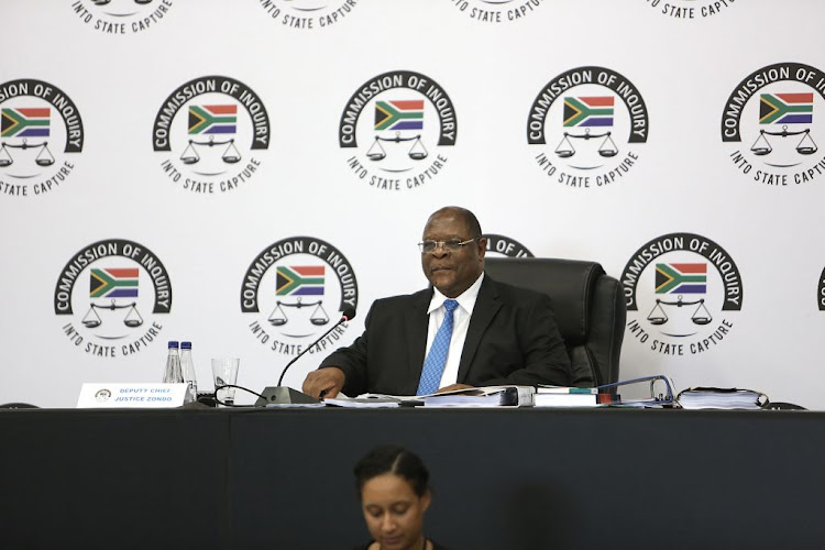 Deputy Chief Justice Raymond Zondo during the state capture inquiry in Parktown, Johannesburg. File photo.