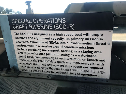 The SOC-R is designed as a high speed boat with ample weapons and equipment capacity. Its primary mission is insertion/extraction of SEALs into a low-to-medium threat environment in a riverine...