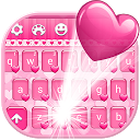 ダウンロード Heart Keyboard Lace Sweet Pink をインストールする 最新 APK ダウンローダ