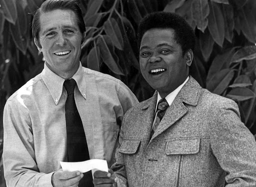 Retired South African professional golfer Gary Player, who is regarded as one of the greatest golfers ever, with Leslie Sehume.