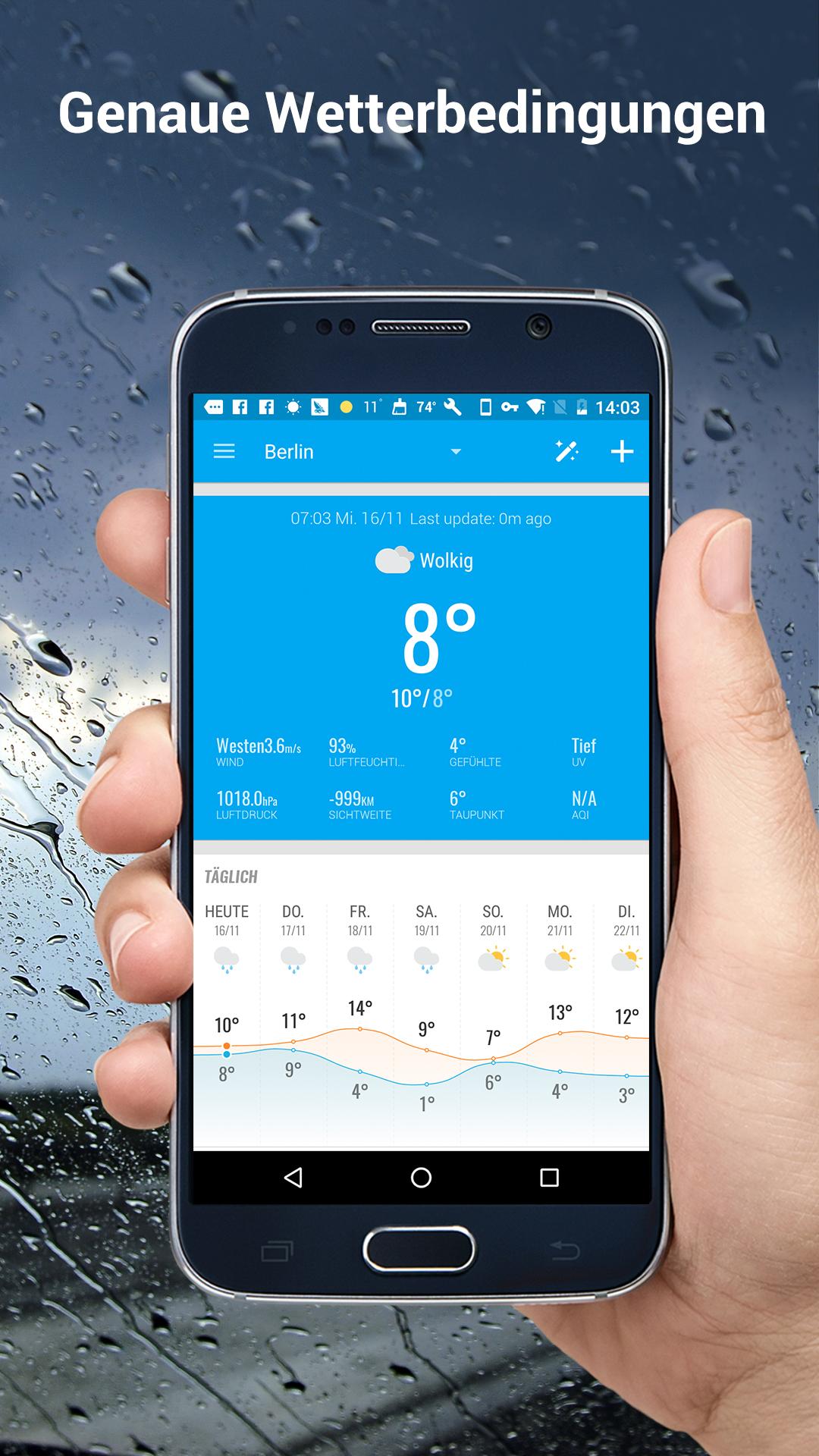 Android application Amber Weather screenshort
