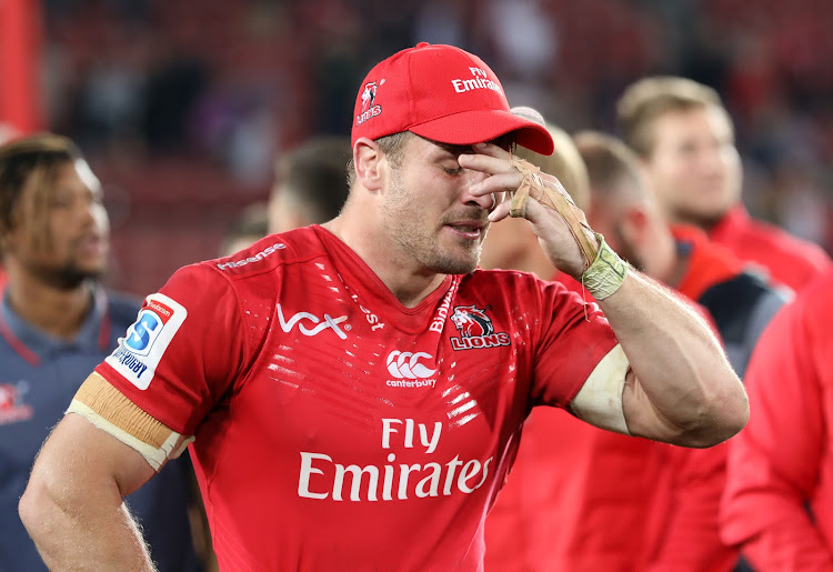 Jaco Kriel in tears during 2017 Super Rugby final match between Lions and Crusaders at Ellis Park Stadium, Johannesburg South Africa on 05 August 2017.