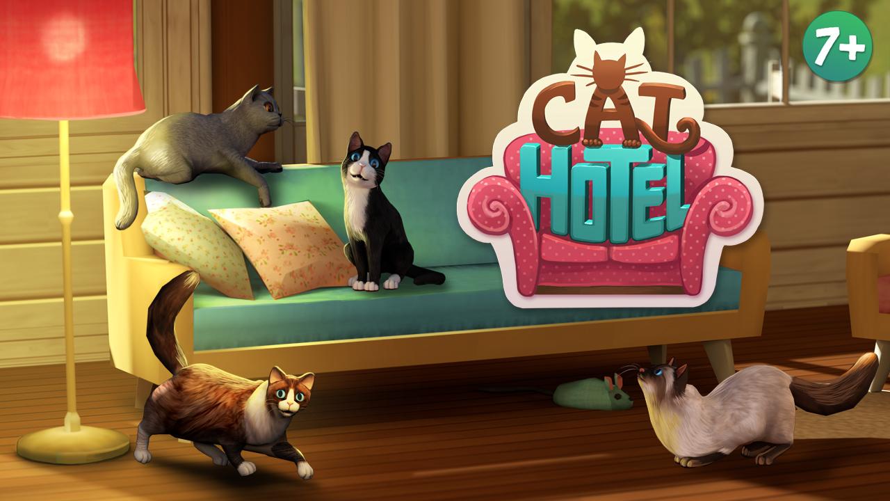 Android application CatHotel - play with cute cats screenshort