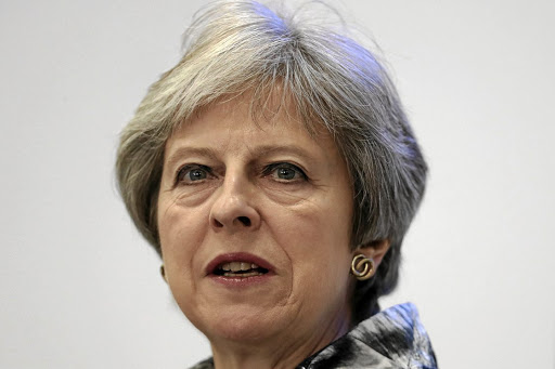 British Prime Minister Theresa May at the Farnborough Airshow, in Farnborough, Britain, on July 16 2018. Picture: MATT CARDY/POOL VIA REUTERS