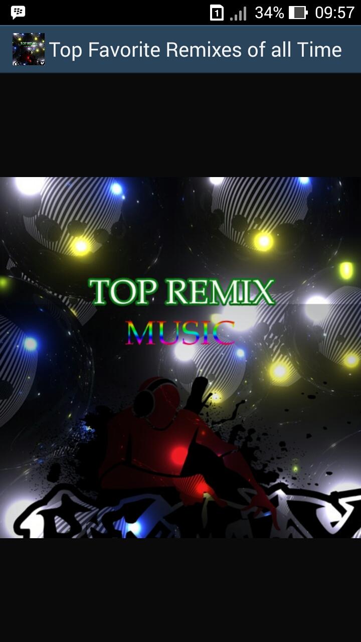 Android application top remix music, of all Time screenshort