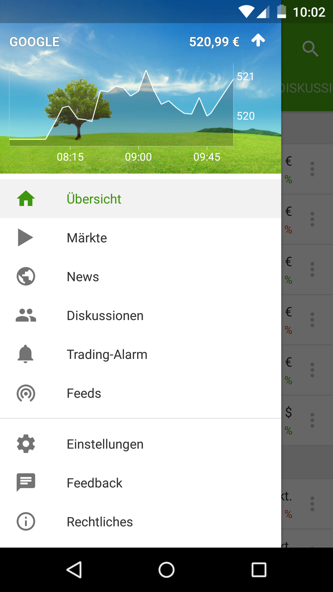 Android application Börse & Aktien - BörsennewsApp screenshort