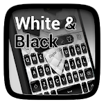 Black and White Keyboard Theme Apk