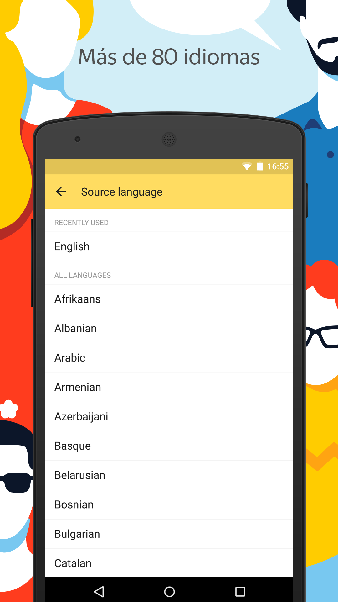 Android application Yandex Translate screenshort