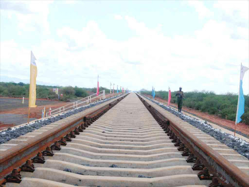 A section of the SGR at DK31 Mtito Andei on May 1st 2015